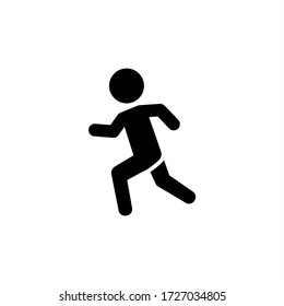Run icon vector illustration  on white background