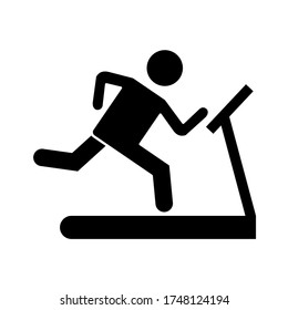 Run icon vector illustration on white background