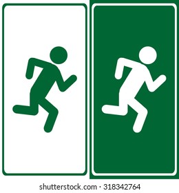 Run icons set  great for any use. Vector EPS10.