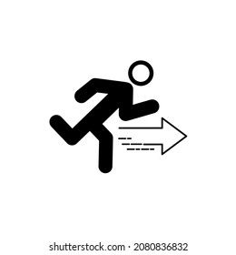 Run icons set.Run pack symbol vector elements for infographic web