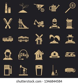 Run icons set. Simple set of 25 run vector icons for web for any design