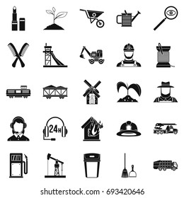 Run icons set. Simple set of 25 run vector icons for web isolated on white background