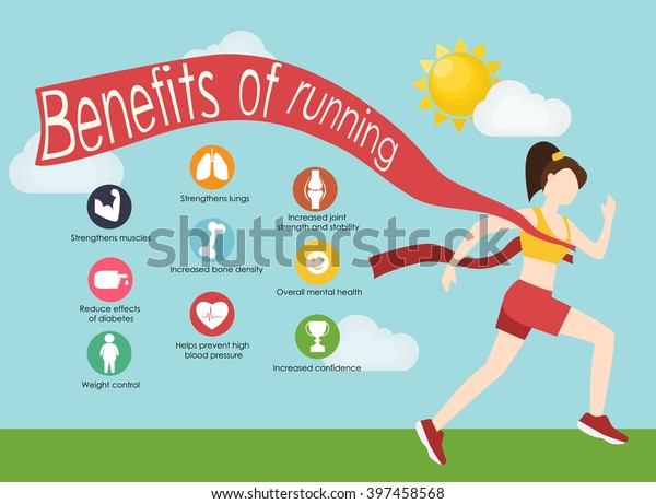 Run Infographics Minimal Cool Vector Illustration Stock Vector (Royalty ...