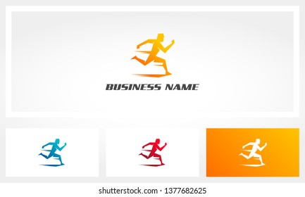 Run Jogging Sprint Marathon Logo