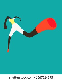 Run jump character action design cartoon  women vector