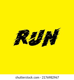 RUN Letter Logo
suitable for fashion clothing logo