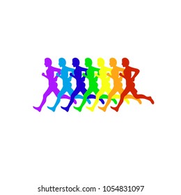 Run LGBT Colorful