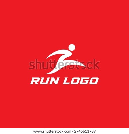 Run Logo Design. Abstract People Run Symbol. Letter R Run logo