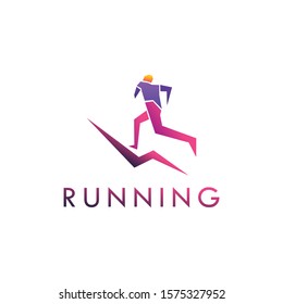 Run Logo Design Vector Modern Colorful Stock Vector (Royalty Free ...