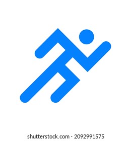 Ejecutar vector de imágenes de logotipo, vector de material 