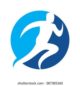 run logo vector.