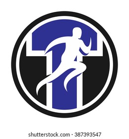 run logo vector.