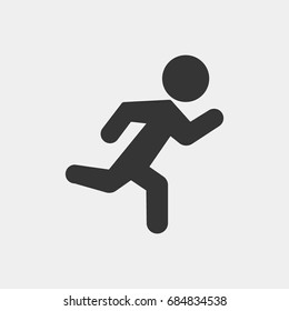 Run man icon illustration isolated vector sign symbol