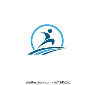 Run man logo