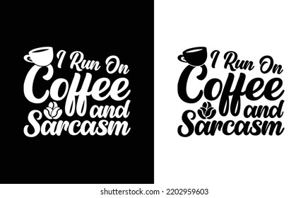 Teekonzept T-Shirt-Design, Typografie
