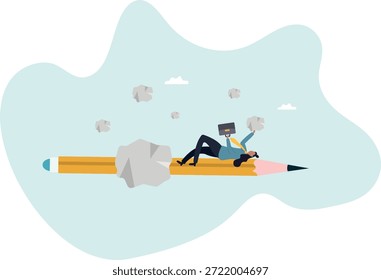 Ficar sem ideia e imaginação, falta de motivação ou sem inspiração, causando desperdício de tempo, fracasso e error.about um homem e sua vida.