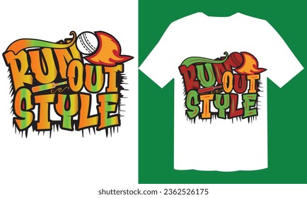  Run Out Style Graffiti T Shirt Design vectors File