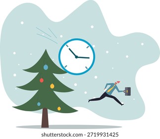 Run out of time, work deadline, time countdown or time management .about a man and his life.