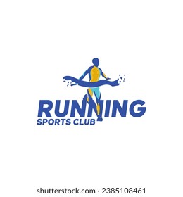 Ausführen der Vorlage für das Vorzeigen von Clublogo für Poster Sport-Logotyp Vorlage, Vorlage für das Design von Vektorgrafiken des Sports Club
