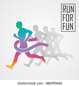 Run Running Poster Stock Vector (Royalty Free) 486990646 | Shutterstock