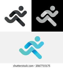 Run Running Sport Man People Logo