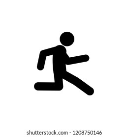 run, slowly icon. Element of walking and running people icon for mobile concept and web apps. Detailed run, slowly icon can be used for web and mobile