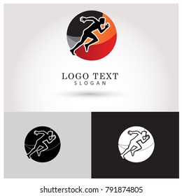 Run and Sprint Logo. Symbol and Icon Vector Template