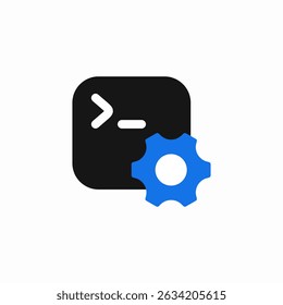 run terminal settings icon sign vector