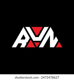 RUN Dreieck-Buchstaben-Logo-Design mit Dreieck-Form. RUN Dreieck Logo Design Monogramm. RUN Dreieck Vektorgrafik Logo Vorlage mit Rot Farbe. RUN dreieckiges Logo Einfaches, elegantes und luxuriöses Design.