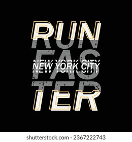 Run t-shirt and apparel design