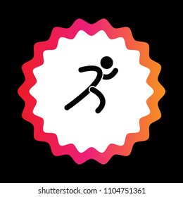 Run vector icon