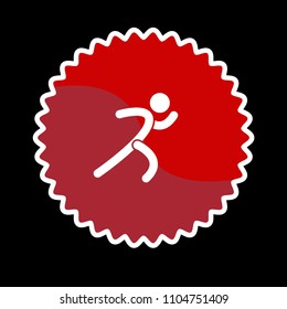 Run vector icon