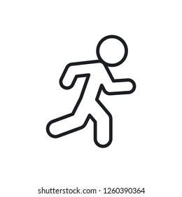 run vector icon