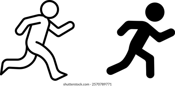 "Run Vector Icon Set - Dynamic Designs for Active Lifestyles"