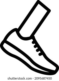 ejecutar la ilustración Vector en un fondo transparente. Símbolos de calidad premium. Icono vector glifos para concepto y diseño gráfico.