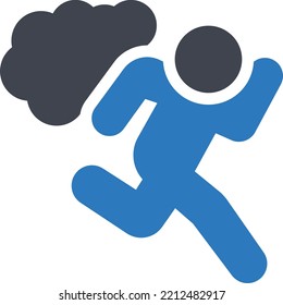führen Sie Vektorgrafik auf transparentem Hintergrund aus. Hochwertige Symbole. Glyphen Vektorsymbole für Konzept und Grafikdesign.