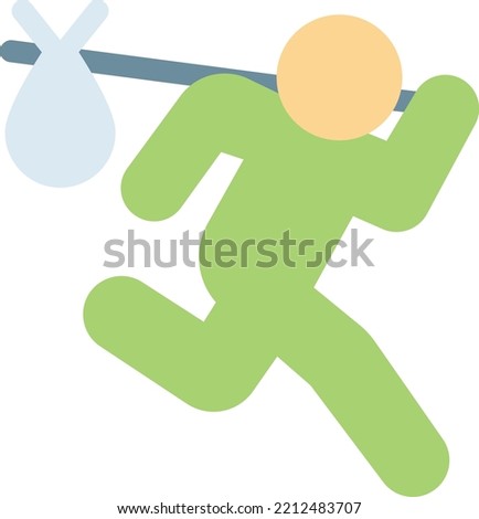 run  Vector illustration on a transparent background. Premium quality symmbols. Line Color vector icons for concept and graphic design. 
