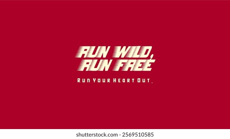 Run wild Run Free Marathon Logos Artworks