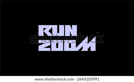 Run Zoom logo Vector Artworks