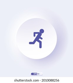 run_exit_1 icon. Communication, Navigation, Sign and Symbol icon. Contains such Icons as Map with a Pin, Route map, Navigator, Direction and more. Vector illustration.