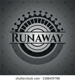 Runaway dark emblem. Vector Illustration. Detailed.