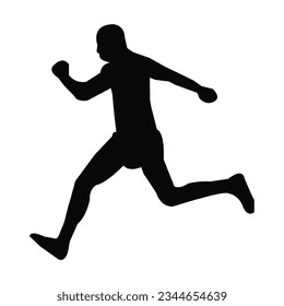 rund silhouette man vector image 