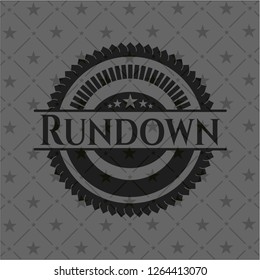 Rundown black emblem
