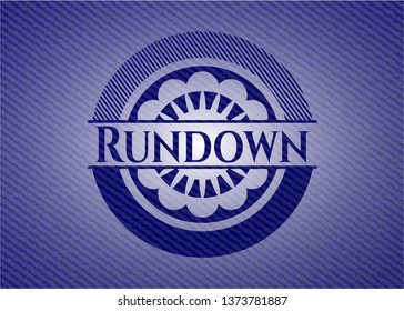 Rundown with denim texture