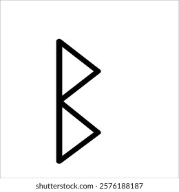 Rune alphabet icon letter B