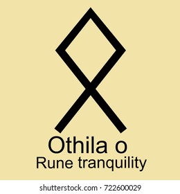 Rune Scandinavia is a othila tranquility vector illustration