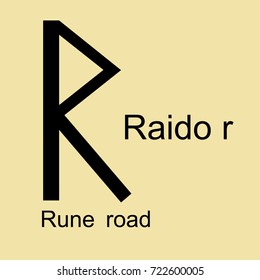 Rune Scandinavia is a raido road vector illustration