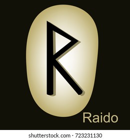 Rune Scandinavia is a raido road vector illustration