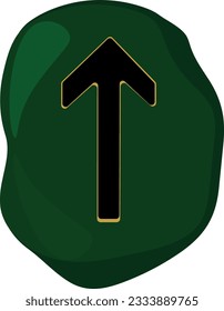 Rune Teyvaz. Classic runes. Runic alphabet icons. Celtic, Scandinavian ancient symbols, letters. design elements for fortune telling, divination, magic predictions and other