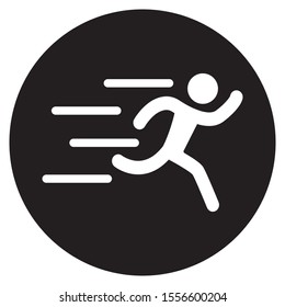 Runer silhouette icon,Ready to use in web design , apps, software and print. - Vector. Eps 10